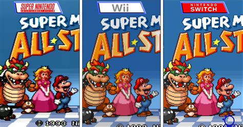 YouTuber Creates Side-By-Side Video Comparison Of Super Mario All-Stars on SNES, Wii, & Switch