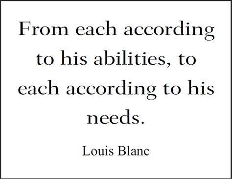 Louis BLANC: From each according to his abilities, to each according to ...