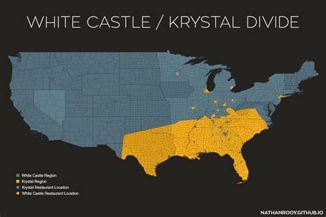 White Castle Locations Map - Keith N Olivier