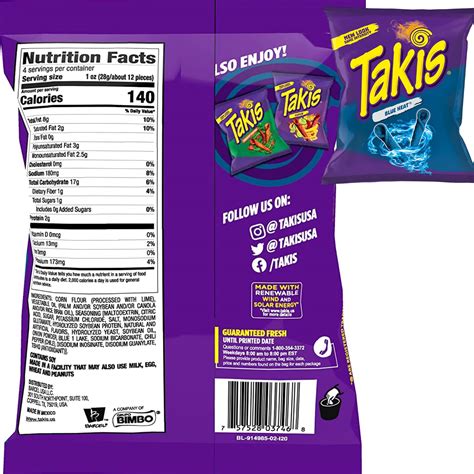 Buy Takis Variety Pack All Flavors - 6 Pack Of Takis Blue Heat (2 ...