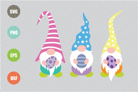 Easter Gnomes SVG (Graphic) by logotrain034 · Creative Fabrica