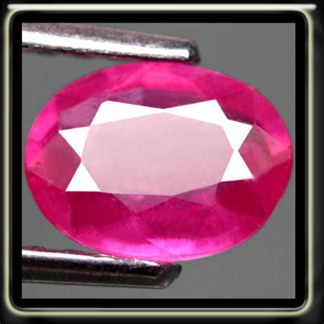 Rubies - 1.47CT REMARKABLE PURPLISH PINK NATURAL RUBY [SI] -OVAL HEATED ...