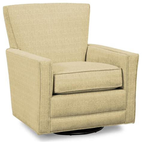 Craftmaster Swivel Chairs 055710SC ROMERO-10 Transitional Swivel Accent Chair with Track Arms ...