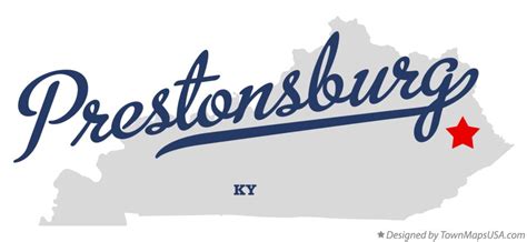 Map of Prestonsburg, KY, Kentucky