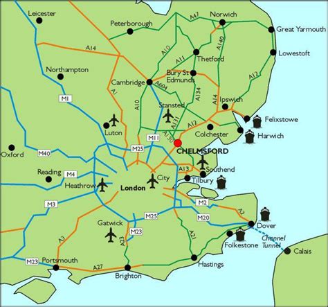 Chelmsford Map - United Kingdom