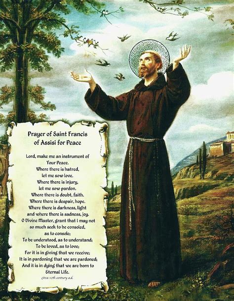 A Simple Prayer For Peace by St. Francis of Assisi. From 15 17 to Paris ...