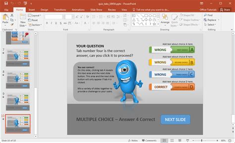 Animated PowerPoint Quiz Template For Conducting Quizzes