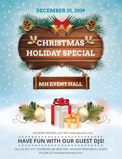 Free Holiday Flyer Templates