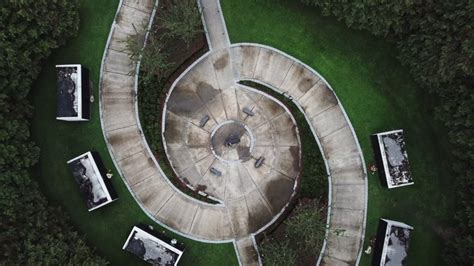 The New Orleans Katrina Memorial reveals its shape from above | WGNO