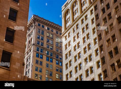 Old Classic buildings style in downtown Detroit Stock Photo - Alamy