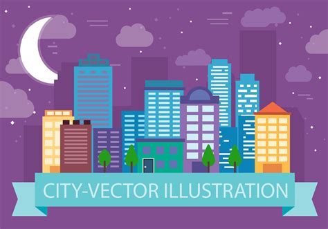 Free Cityscape Vector Illustration - Download Free Vector Art, Stock Graphics & Images