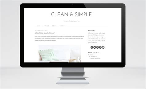 Free Responsive Blogger Template Clean and Simple