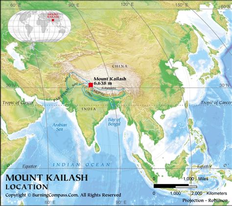 Where is Kailash Parvat, Where is Mount Kailash on World Map,