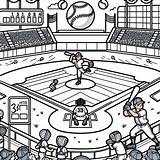 Mlb Baseball Coloring Pages sketch template
