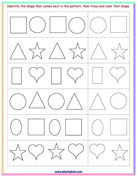 Pin by SUNITHA on Screenshots | Shape tracing worksheets, Pattern ...