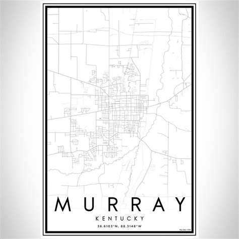 Murray - Kentucky Map Print in Classic — JACE Maps