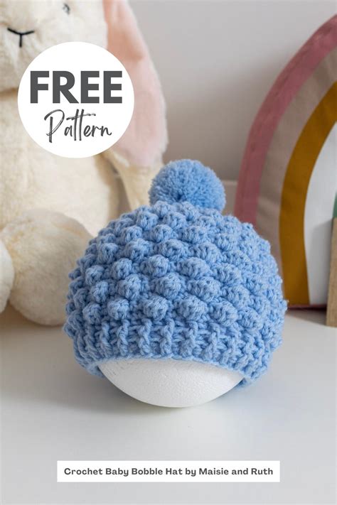 Crochet Bobble Baby Beanie (Free Pattern) - Maisie and Ruth