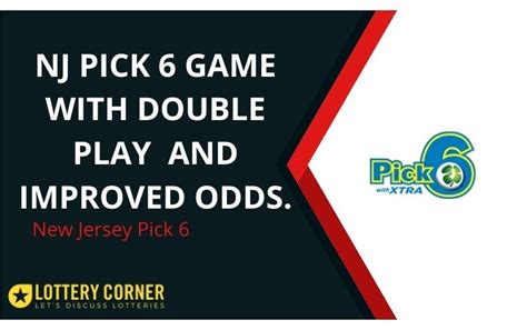 The NJ Lottery has introduced improved Pick 6 game with Double Play option