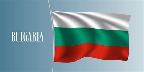 Premium Vector | Bulgaria waving flag