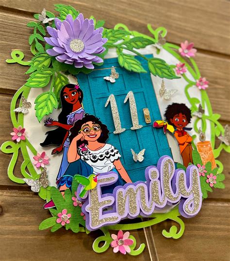 Craft Supplies & Tools Encanto Party Decor Personalized Encanto cake topper Mirabel Cake Topper ...