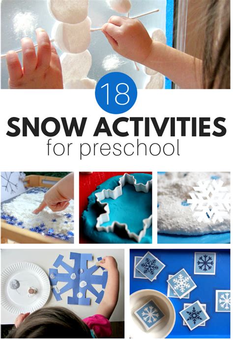 18 Snow Activities for Preschool - No Time For Flash Cards