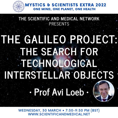 Prof Avi Loeb - The Galileo Project: The Search for Technological ...