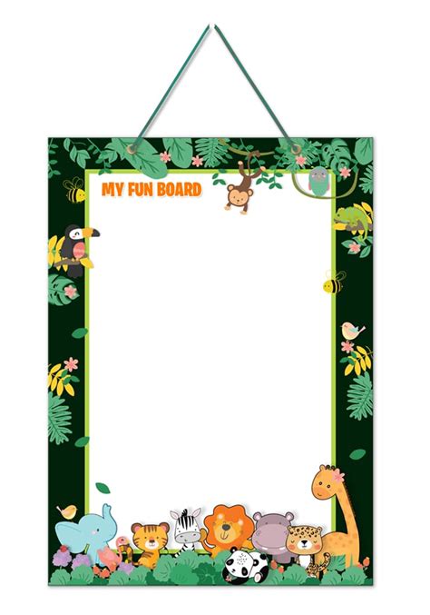 2 in 1 Animal Theme Mini Whiteboard with Puzzle and Marker