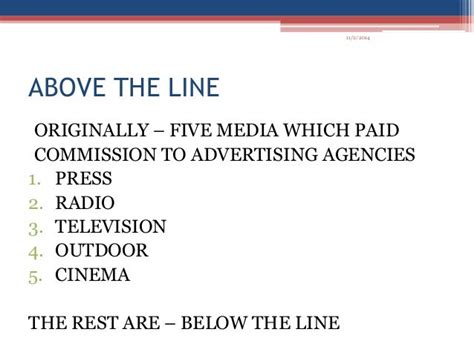 advertising Media - Above the Line