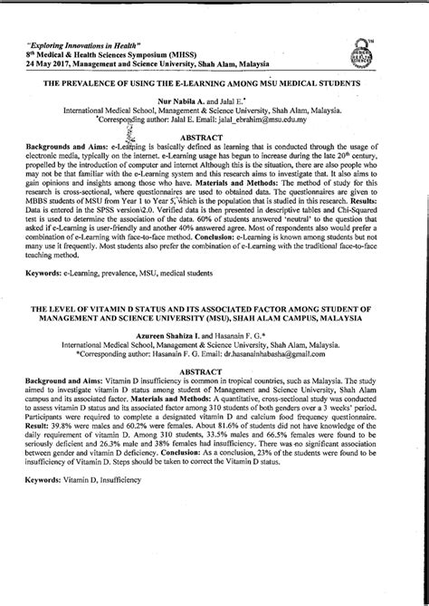 (PDF) The Level of vitamin D status and its associated factors among ...