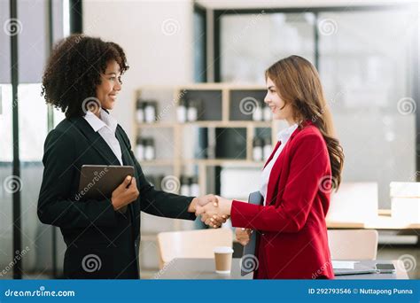 Business People Shaking Hands during a Meeting in Office Stock Photo - Image of partnership ...