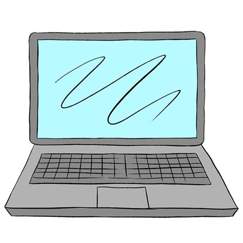 How to Draw a Laptop - Easy Drawing Tutorial For Kids