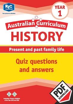 Australian Curriculum History: Quizzes – Year 1 by RIC Publications