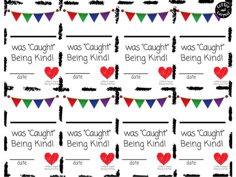 How to Reward Kindness with these Caught Being Kind Cards