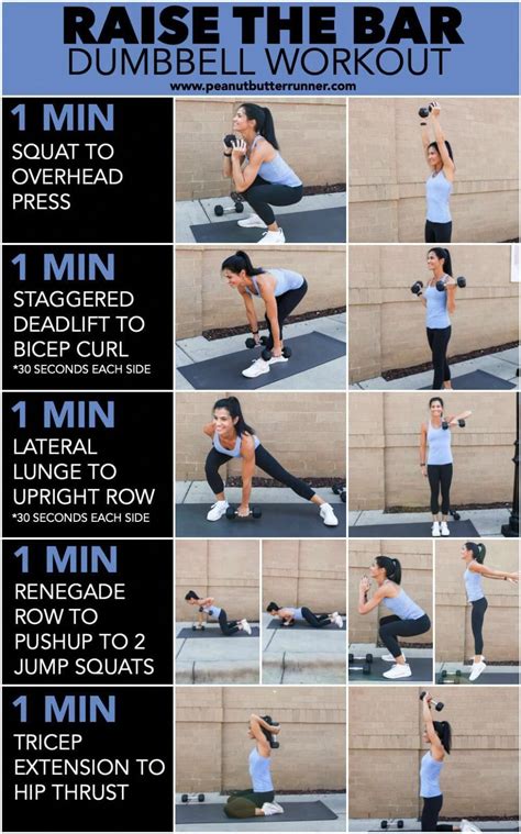 Raise the Bar Dumbbell Workout - Peanut Butter Runner in 2020 ...