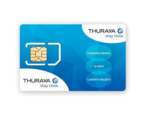 Thuraya Satellite Phone Standard SIM Card with 10 Units Electronics Communications Telephony Phones