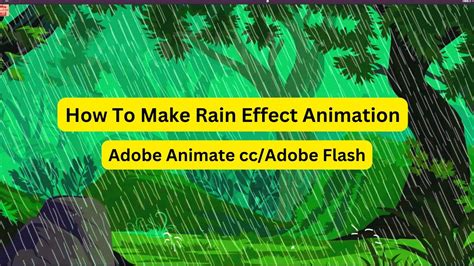 How to make rain effect animation adobe animate cc - YouTube