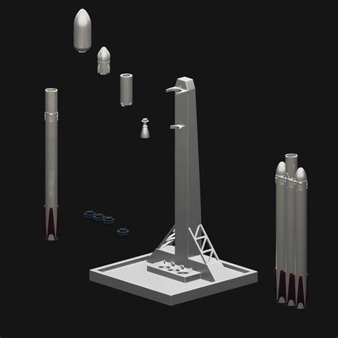 STL file Falcon 9 & Heavy Rocket SpaceX 🚀 ・Model to download and 3D ...