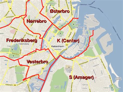 Copenhagen city map | Hotel in Copenhagen Osterport