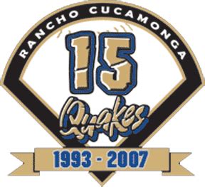 Rancho Cucamonga Quakes Logo - Anniversary Logo - California League (CAL) - Chris Creamer's ...