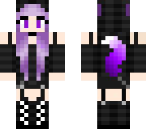 Purple Goth Girl | Minecraft Skin