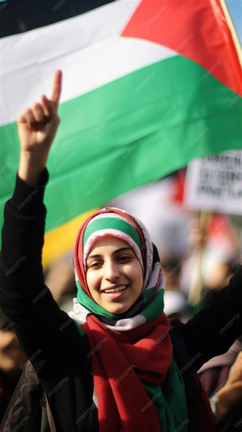 Premium Photo | A woman holding an israeli flag and waving it ai