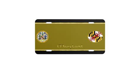 Maryland flag license plate | Zazzle