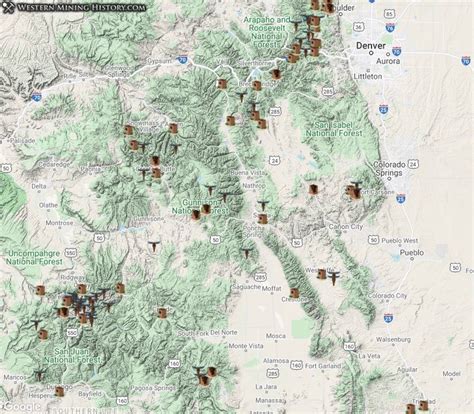 Historic Colorado Mining Map