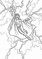 Storm X Men Coloring Pages sketch template