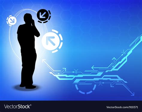 Telecommunication concept background design Vector Image