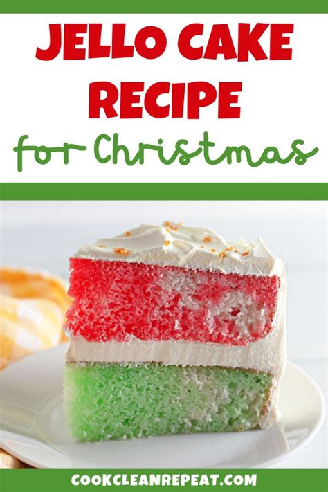 Jello Cake Recipe - Cook Clean Repeat