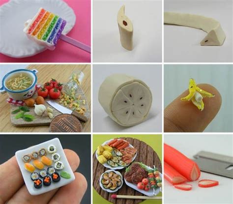 tiny, realistic polymer clay food items! | Clay food, Clay, Polymer clay crafts