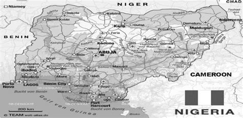 1 map of Nigeria showing some major airports in the country Source ...