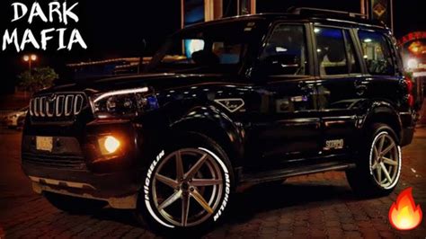 Best Modified Black Scorpio S8,19 inch Alloys,Radium Glowing Tyre stickers, Custom lights - YouTube