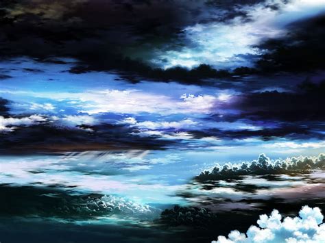 Anime, Sky, Cloud, HD wallpaper | Peakpx